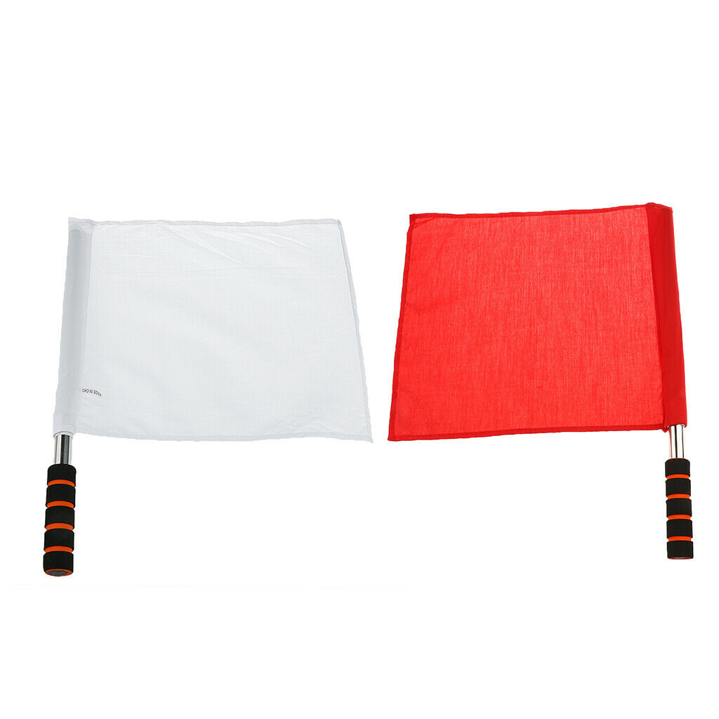 2pcs Referee Soccer Hocky Flag Flag Competition Flag