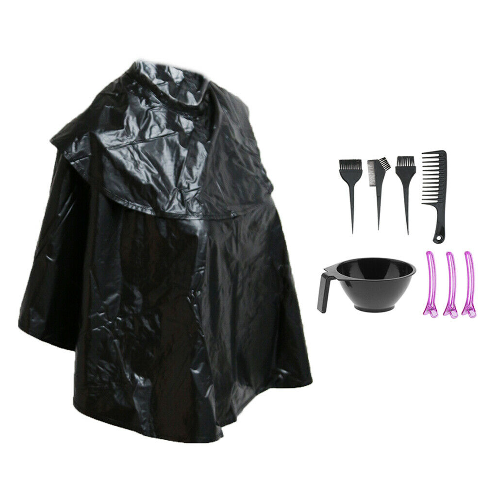 Salon Hair Color Bowl Brush Comb Hair Clips Dyeing Cape Hairdressing Kit