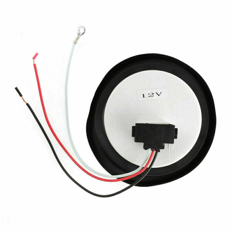 Set/4 4 Inch Round LED Tail Light Reverse Backup Lamp Red For Truck Trailer RV