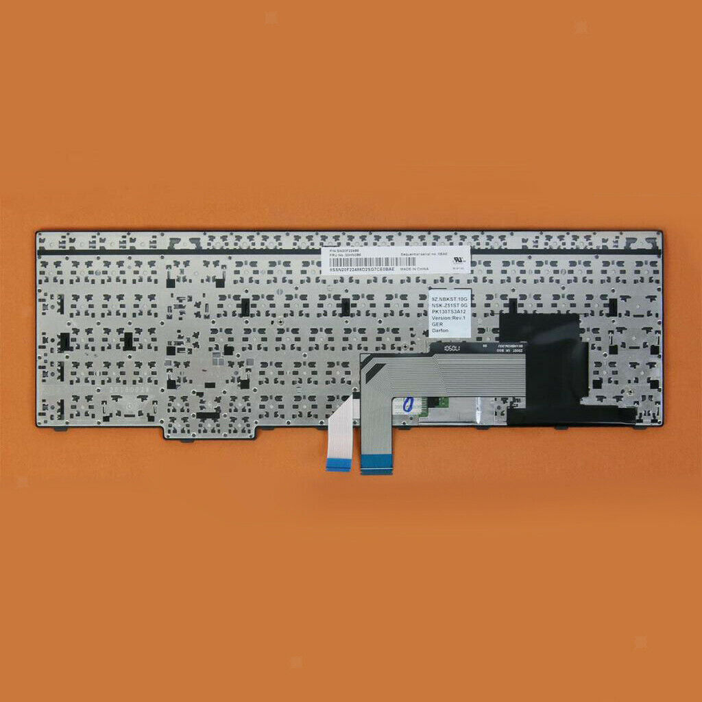 Black DE German PC Laptop Keyboard Keypad for Lenovo Thinkpad E550 E560