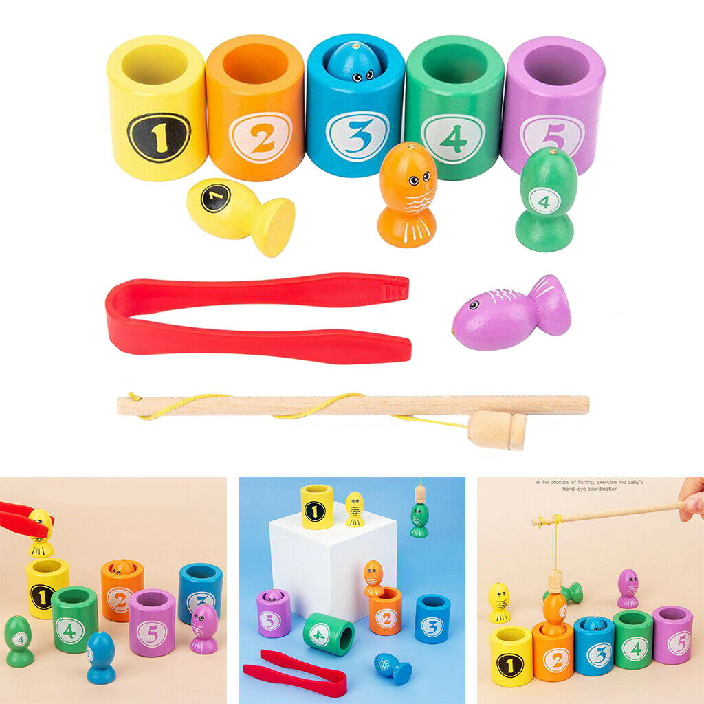 Fishing Color Sorting Matching Game Early Learning Teaching Activity Toys
