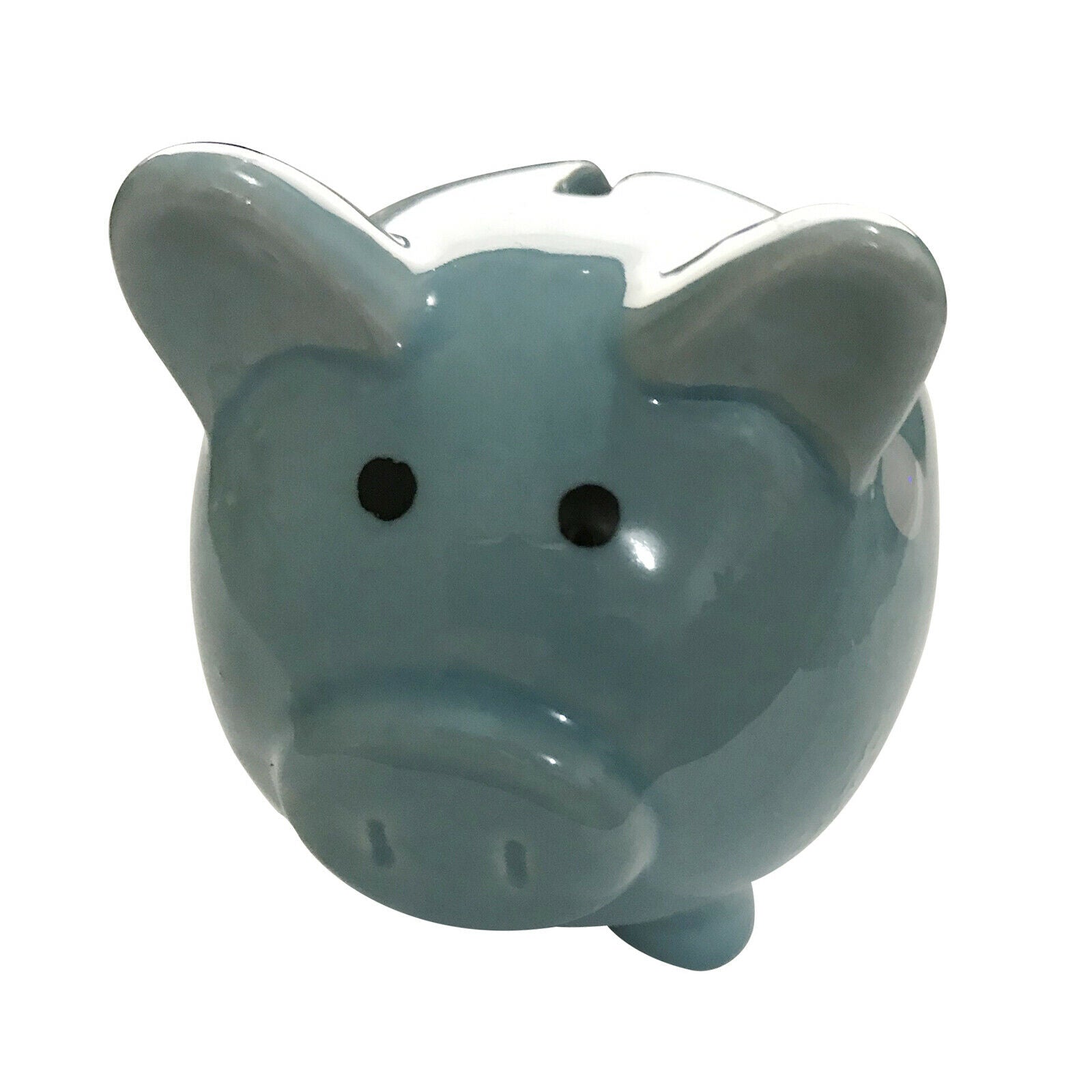 Cute Pig Piggy Bank Ceramic Coin Saving Storage Money Box Kids Gift Blue