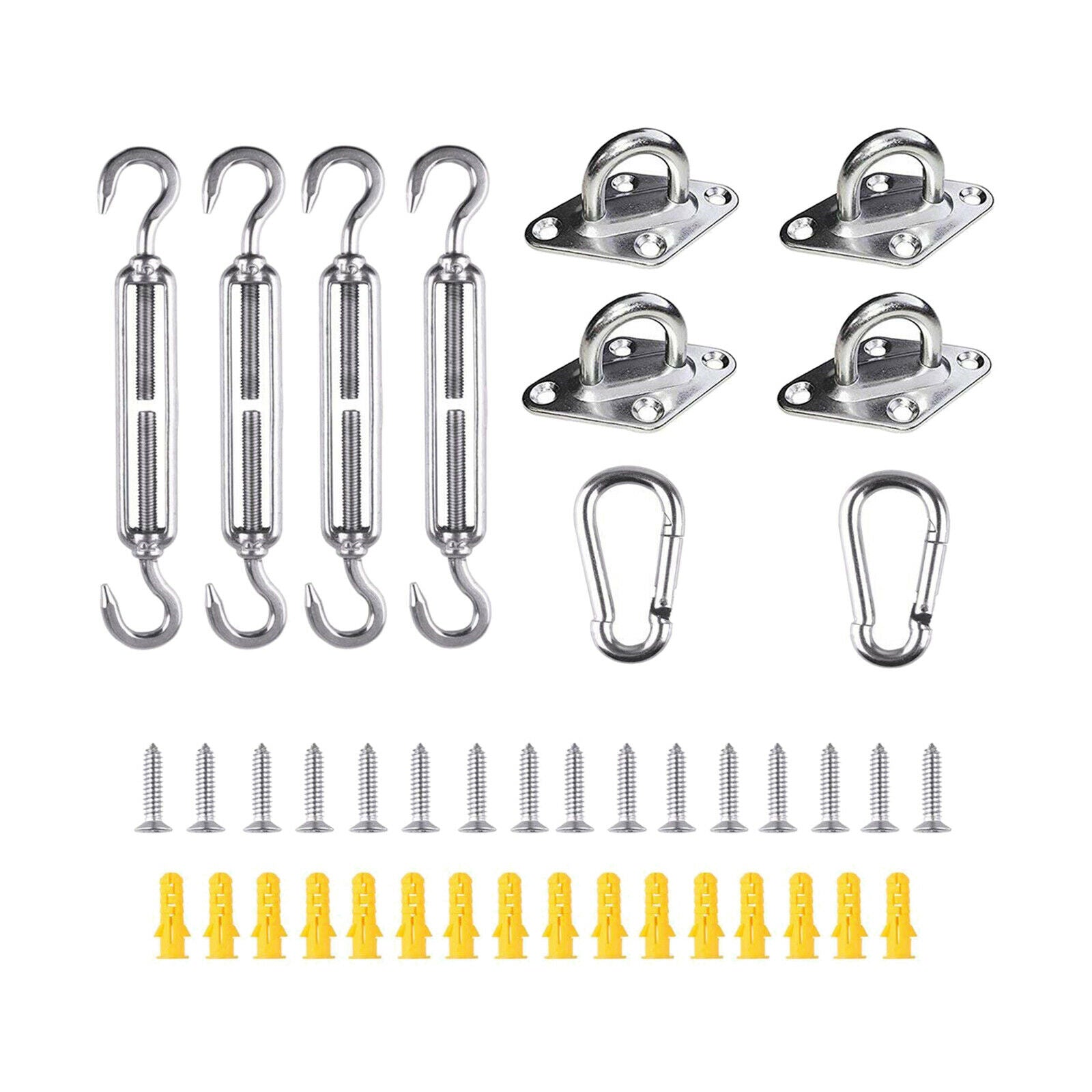 6in Square Triangle Sun Shade Sail Stainless Steel Hardware Installation Kit