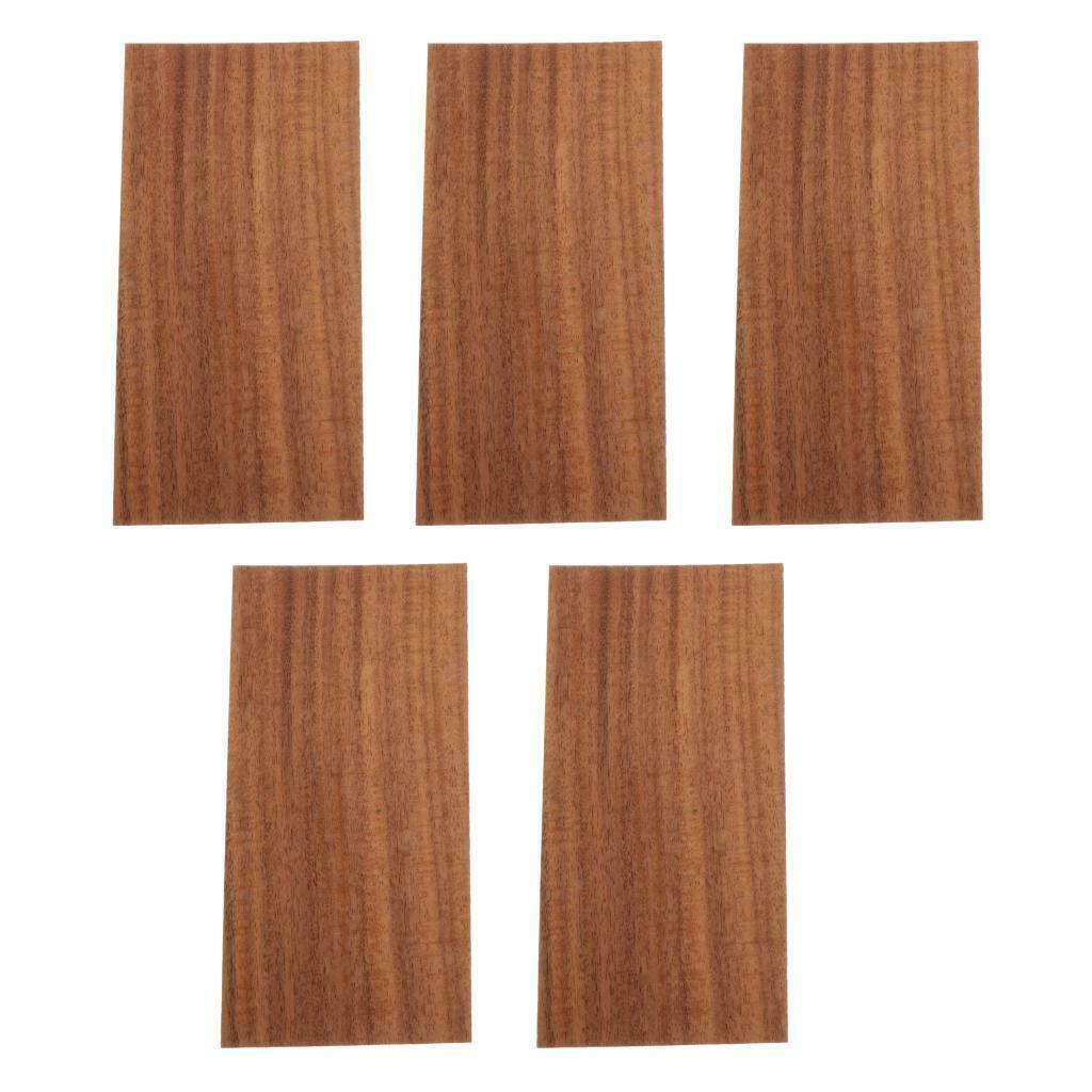 5pcs Classic Guitar Wood Head Veneer Shell Sheet for Decor Parts Acacia