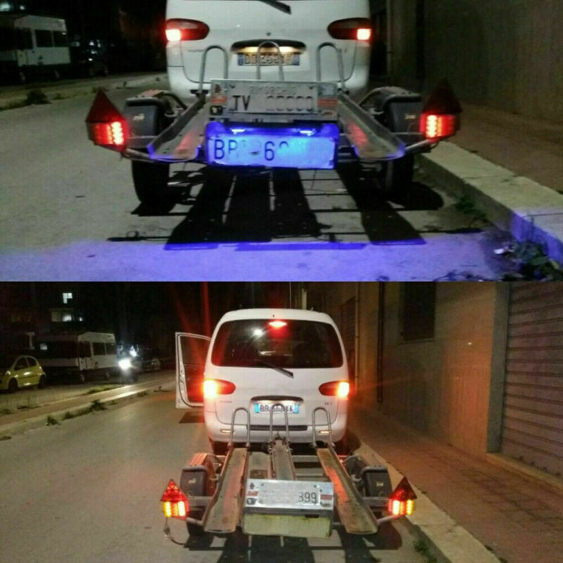 2X 24V LED Rear Tail Lights Indicator Stop Light Trailer Caravan Van Truck Lorry