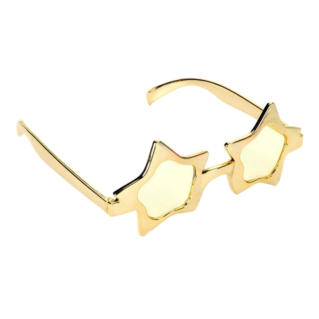 Glitter Golden Five-point Star Sunglasses Novelty Party Eye Glasses Costumes