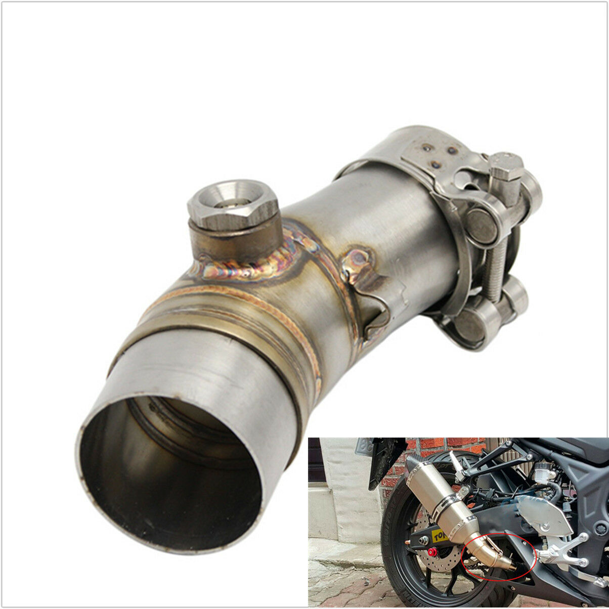 Motorcycle Exhaust Middle Pipe + Clamp link pipe Motorcycle Exhaust Pipe Muffler