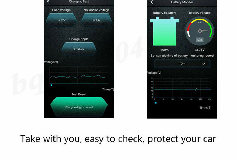 1 Pcs Battery Monitor without joint Real-time Testing Cranking/ Charging/Voltage