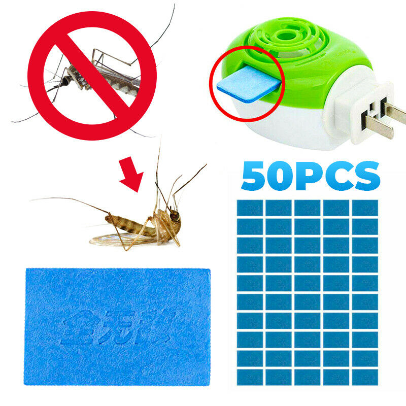 50Pcs Mosquito Repellent Tablets Insect Killer No Toxic Pest Bite Mat Tablets