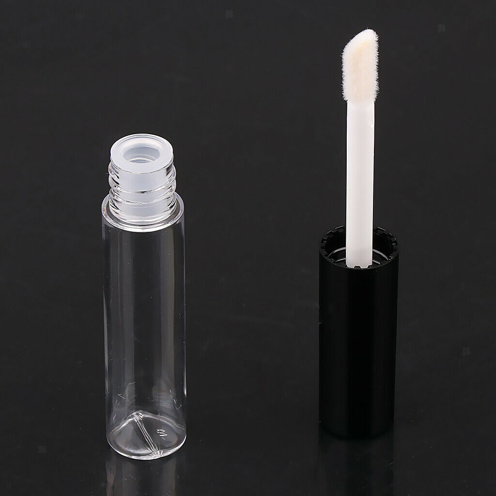 4Piece 4ml Clear Travel Empty Lipstick Lip Oil Vails Lip Gloss Tubes Bottles