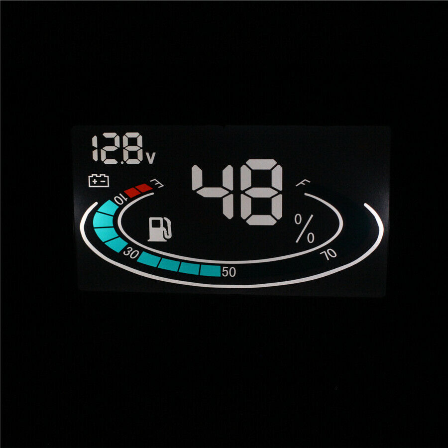 Digital 2 Function 12v/24v Car Voltmeter Voltage Gauge + Fuel Level Gauge Meter