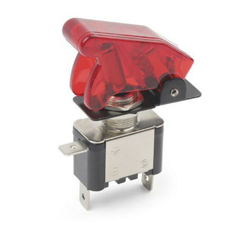 12V 20A Red Cover LED Light Rocker Toggle Switch SPST ON/OFF Car Marine B.l8