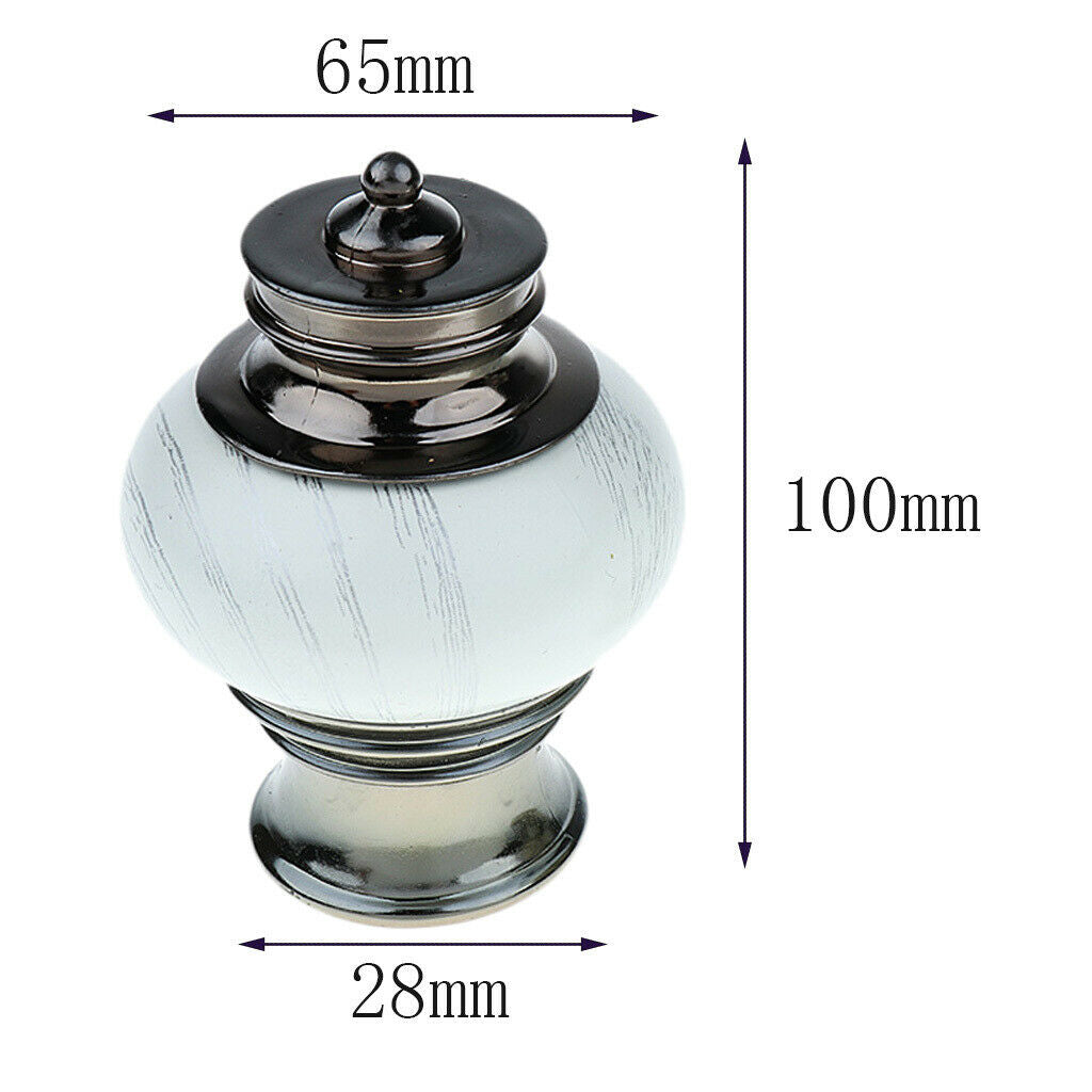 2-Piece Decorative Window Curtain Pole Rod End   Final Head 28mm 6#