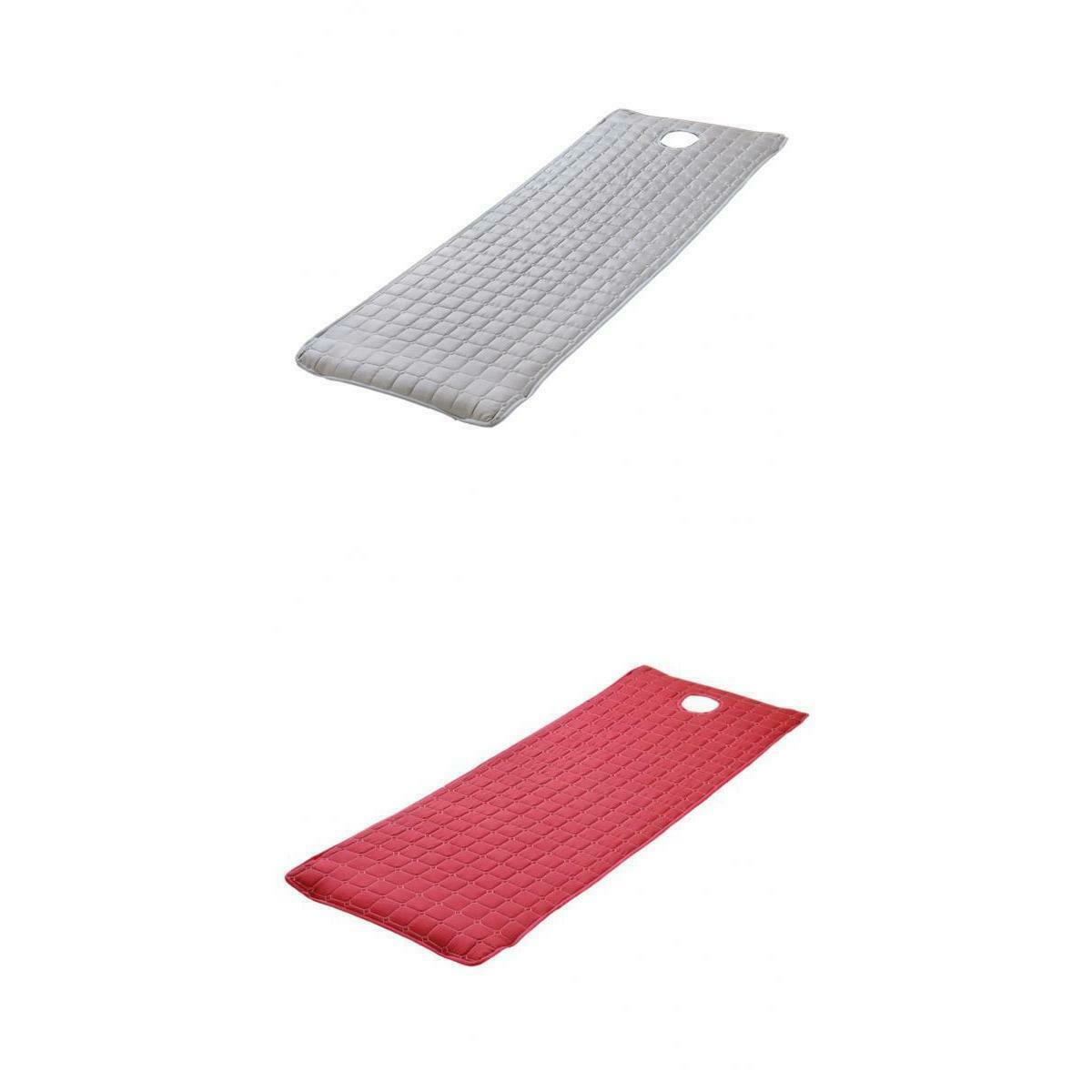 2pcs Anti-slip Soft Massage Bedding Sheets Top Mattresses Burgundy Gray