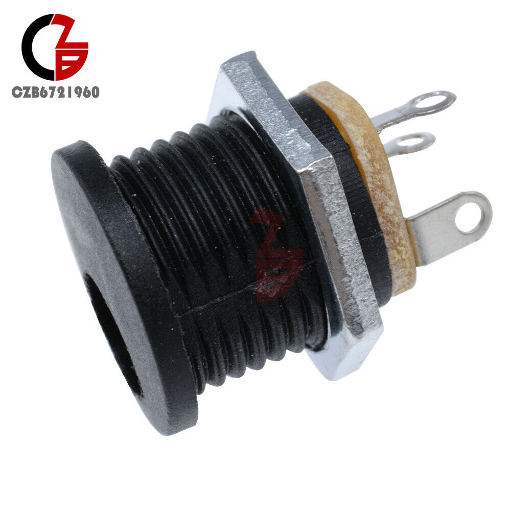 10PCS High Quality Effect/Pedal DC Power Supply Jack Socket 2.5mm F/S BK DC022