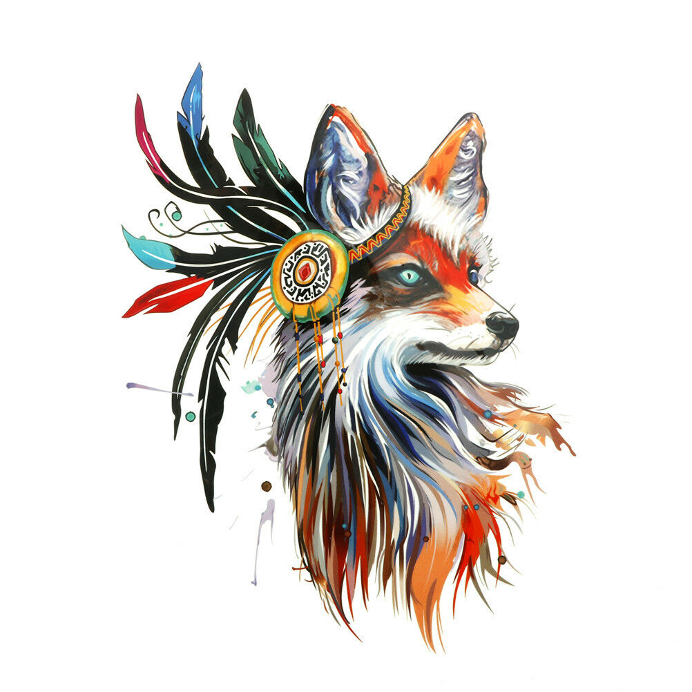 1pc fox Iron on Stickers Washable Heat Transfer Patches For T-shirt Appliq.l8