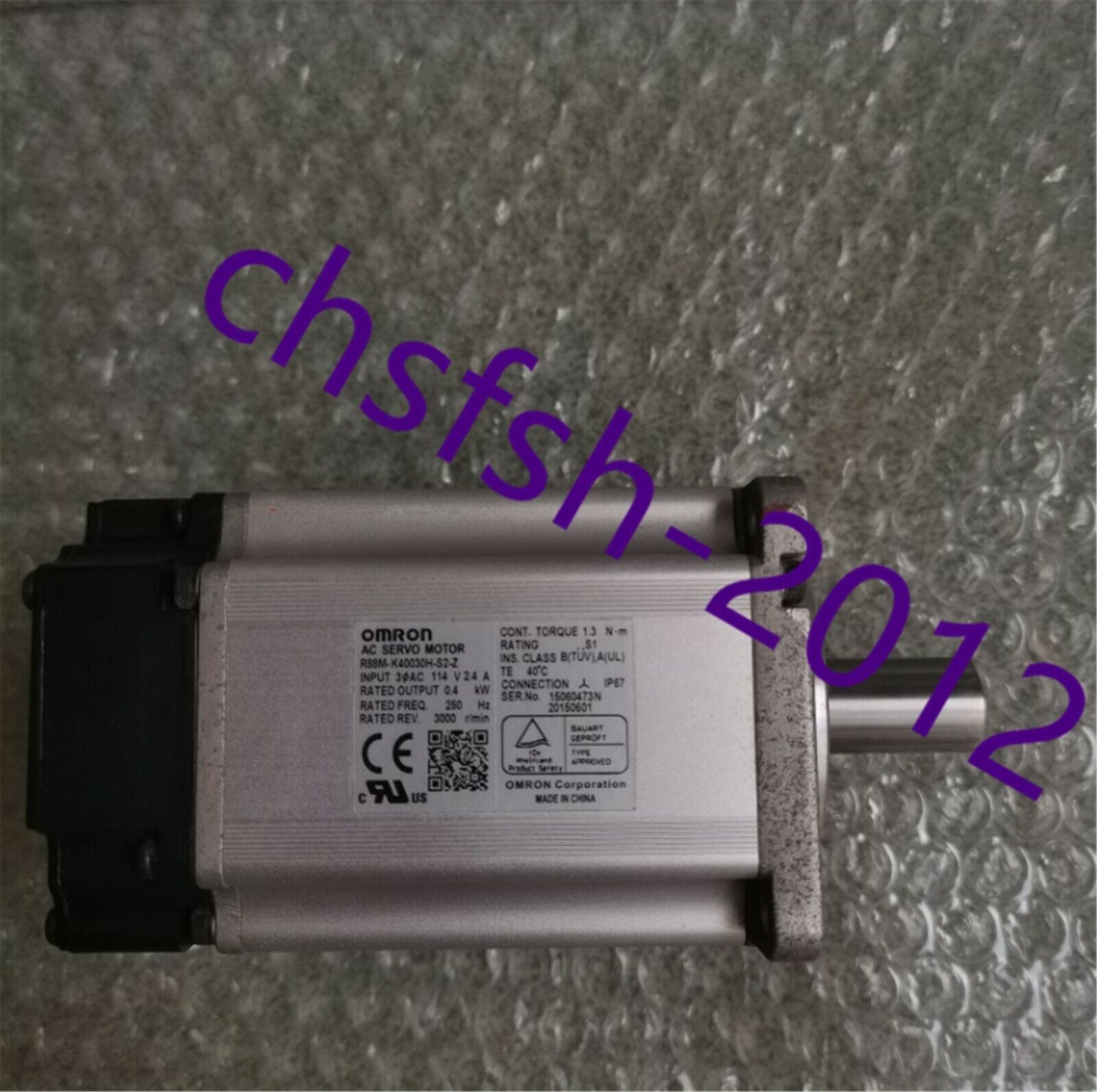 1 pcs Omron R88M-K40030H-S2-Z servo motor tested