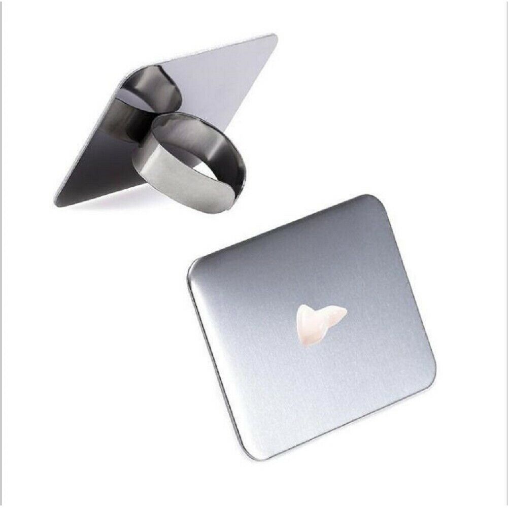 Nail Art Makeup Palette Stainless Steel Ring Mini Ring Small Square Palette