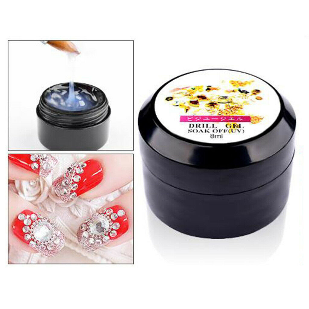 8ml UV Nail Glue Nail Art Decoration Drill Gel for UV Acrylic Broken Nails