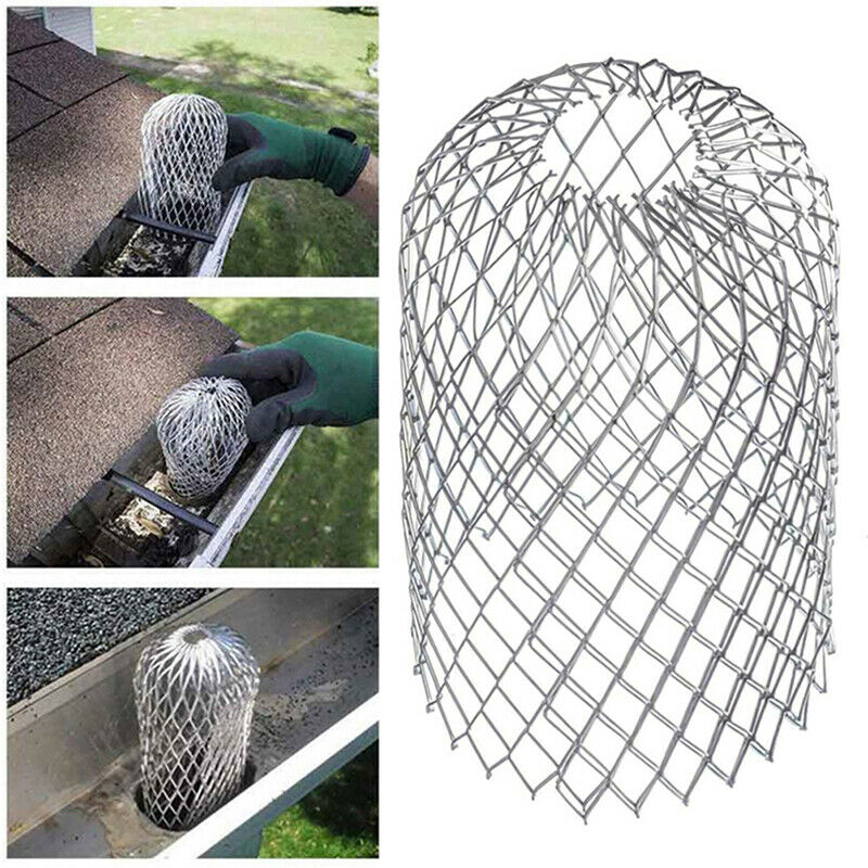 Roof Gutter Guard Filters Expand Aluminum Filter Strainer Stops Drain Net.l8