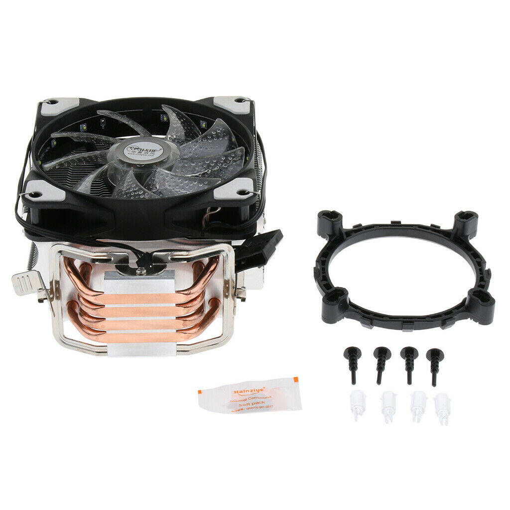 Lovoski 12cm CPU Cooling Fan Air Cooler Copper  Pipes 1500RPM for AMD#1