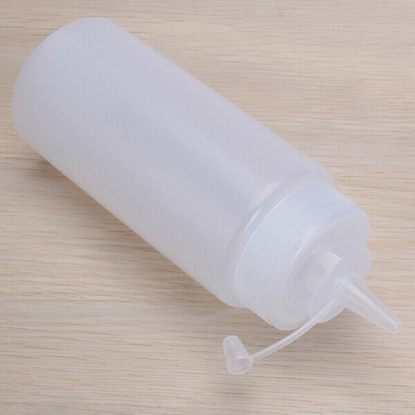 Plastic Squeezable Bottles for Ketchup, Barbecue, Sauce, Syrup, and Condiments