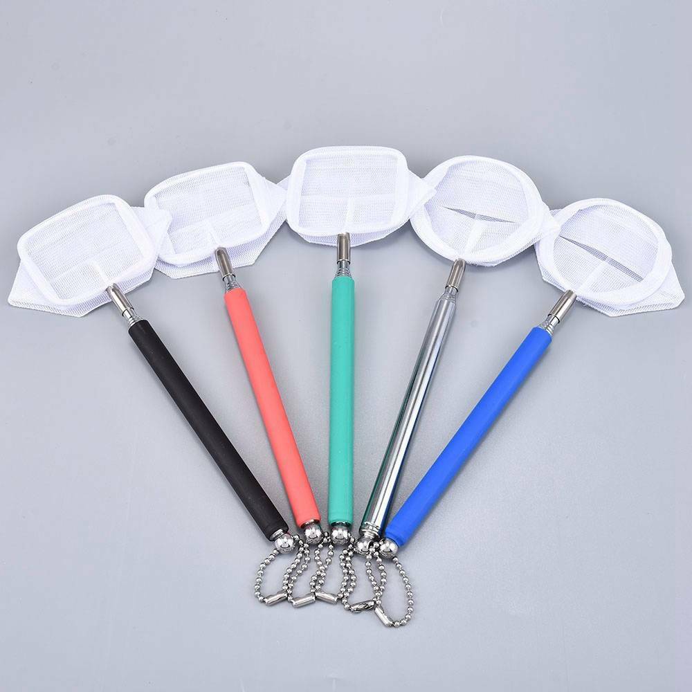 Stainless-Steel Aquarium Fishing Net Fish Tank Fish Shrimp Net Scoop Retractable