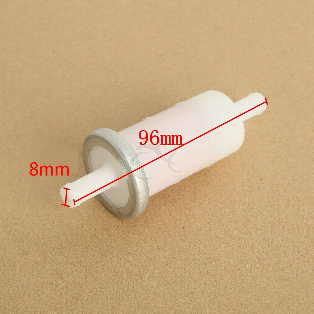 8mm Fuel Filter 96mm Long Fuel Line Universal Inline Gas Petrol Motorcycle Dirt