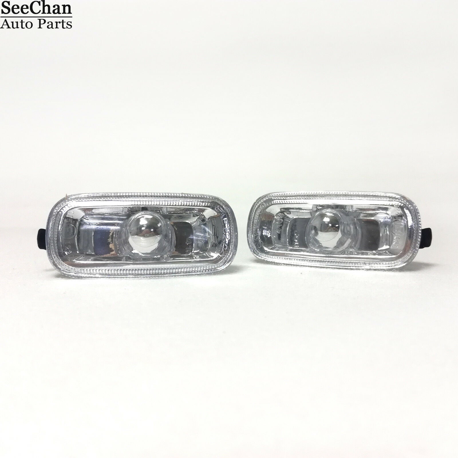 Pair of Side Marker Light Housing Cap Clear Lens Len Fit For Audi A4 B6 B7 A6