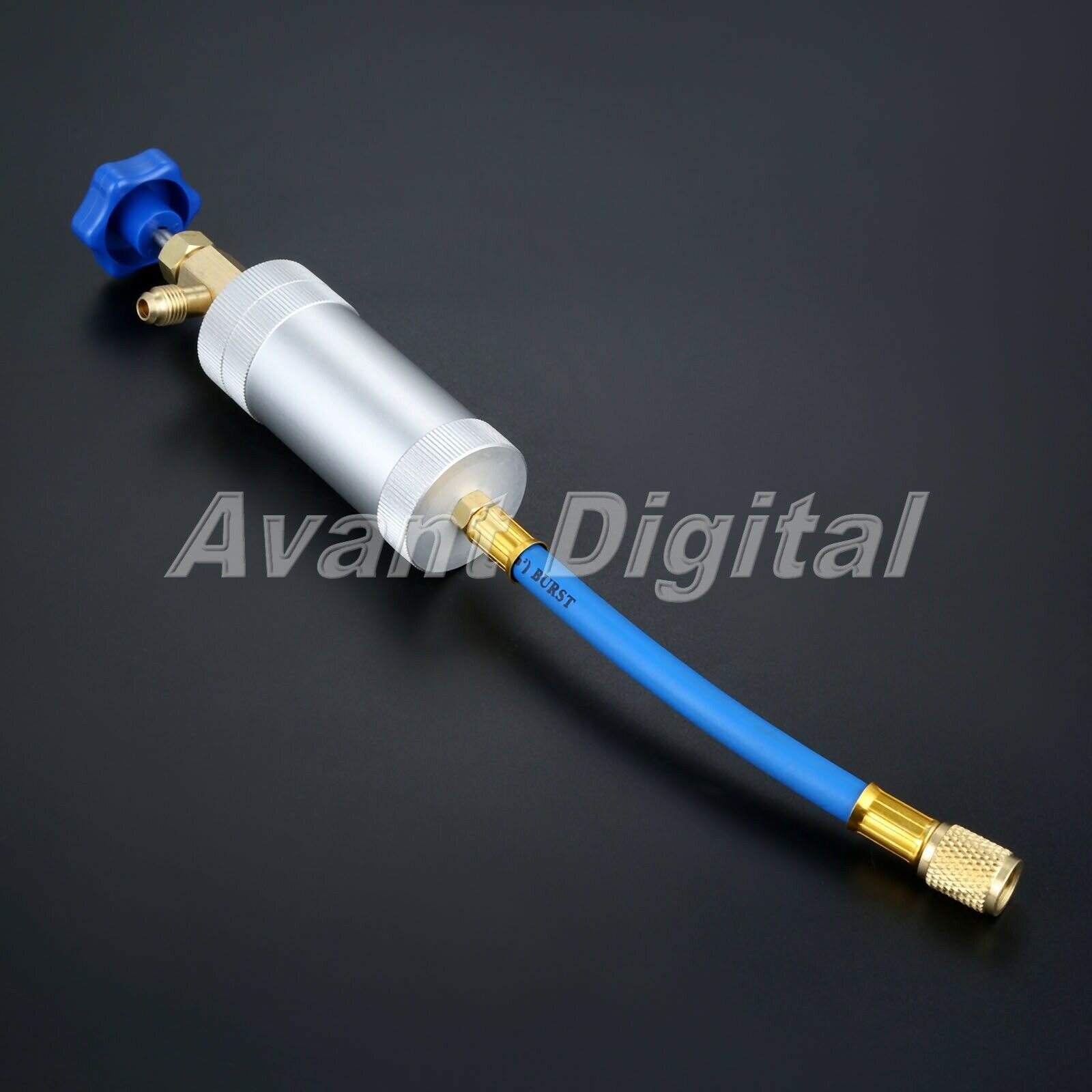 Aluminum alloy UV06BLUE-14 R12 Oil Injector 1/4" SAE Male x 1/4" SAE Female Hot