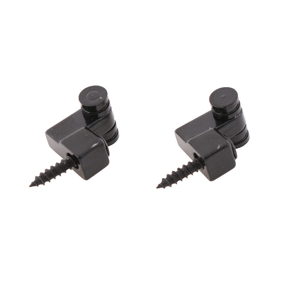 2PCS Black Roller String Tree Guide Retainer Parts For Electric Guitar.l8
