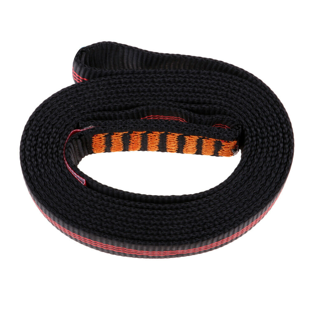 3 Pieces Polyester Rock Climbing Sling Webbing Rope Flat Belt Protector