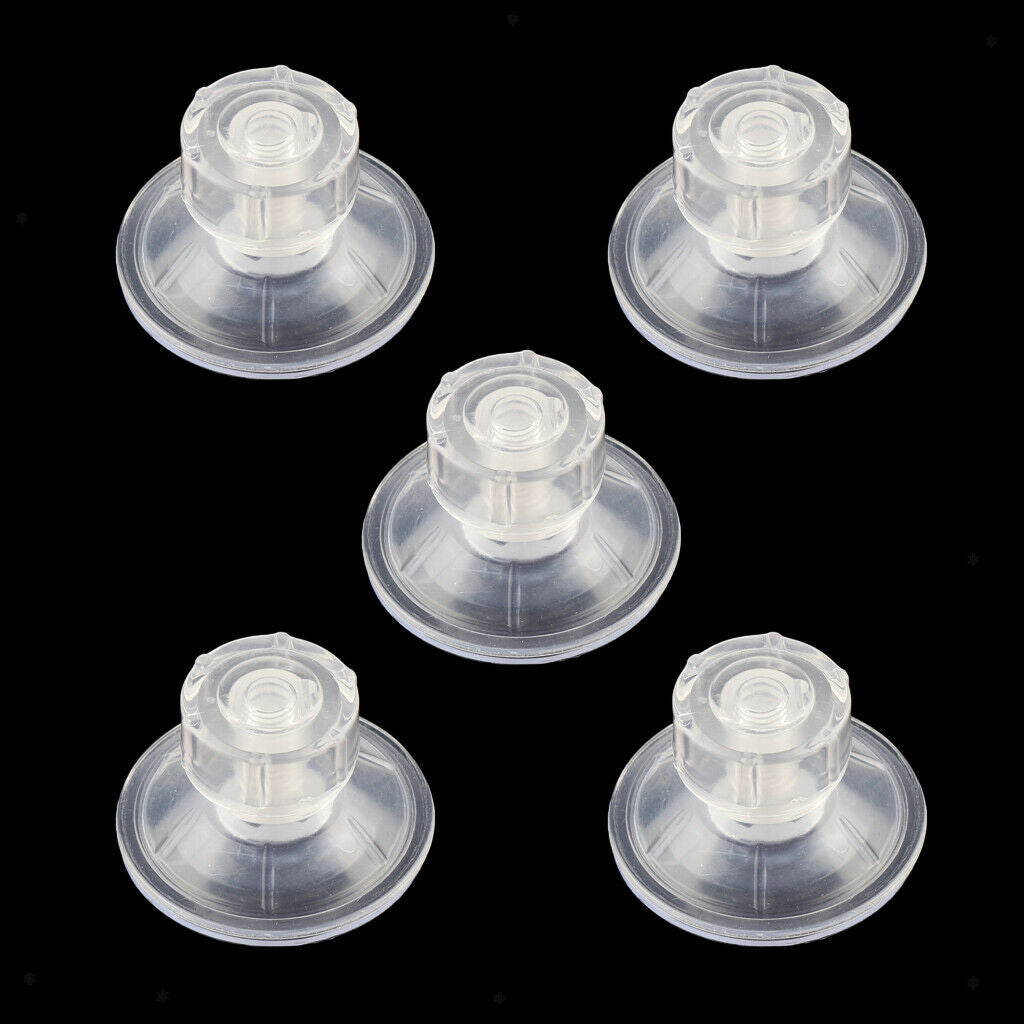 5pcs Acrylic Fish Tank Divider Suction Cup Double Suction Cup Aquarium Clip