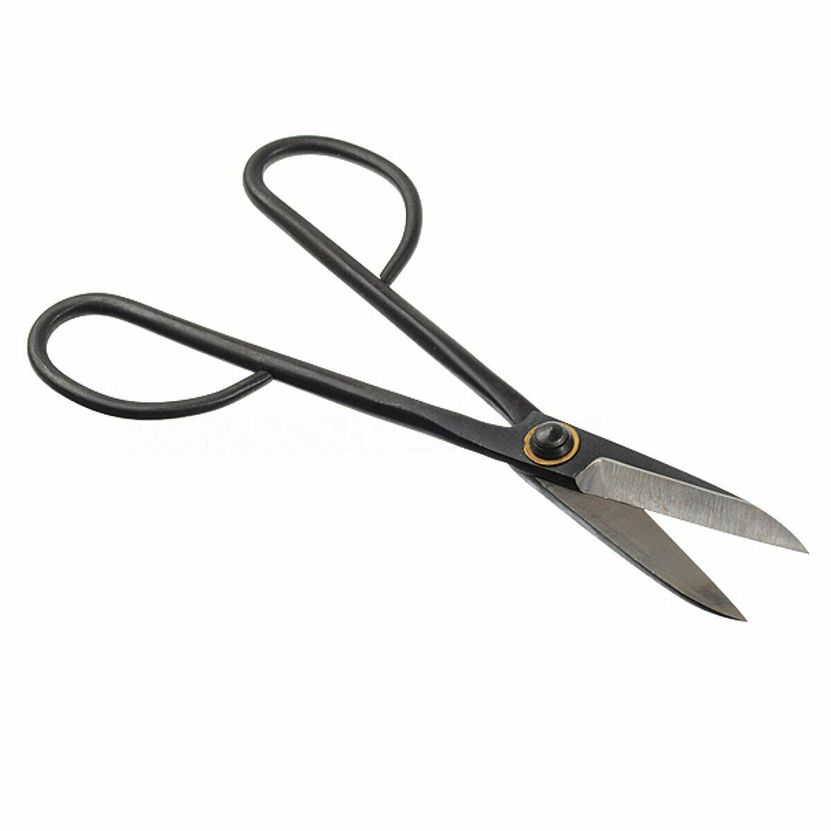 Beginner Bonsai Shear Tools Master Long Handle Scissors 200mm 8'' Steel Black