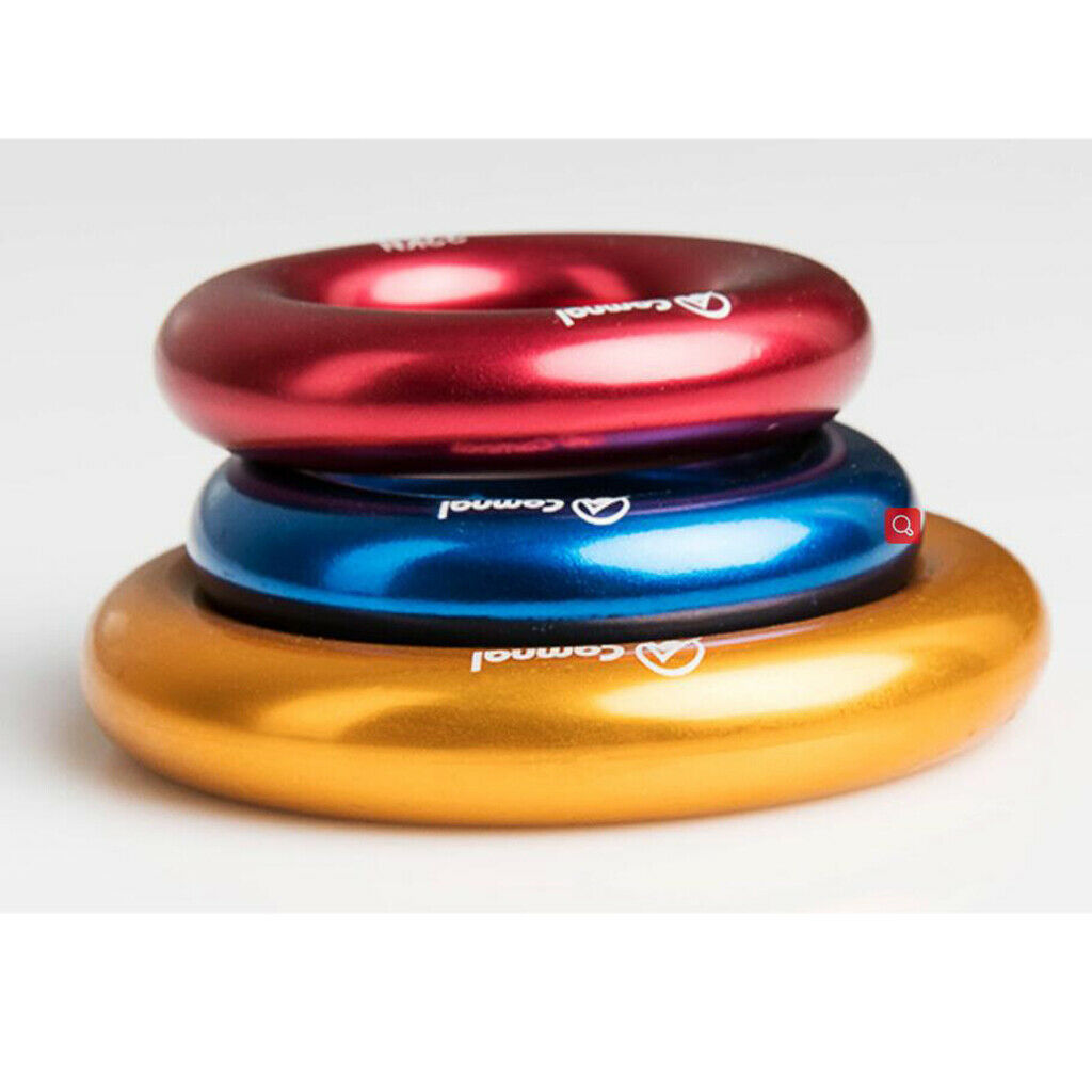 Pack Of 2 Aluminum Alloy Climbing Rappel Rings for Rock Arborist  , L+S