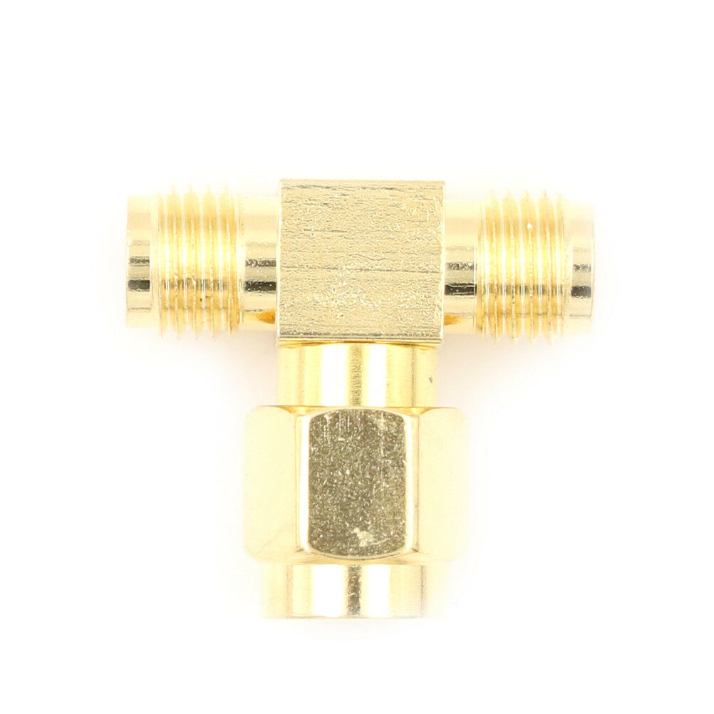 1xAdapterRP-SMA Female Plug To Two RP-SMA Male Jack T Triple1F2M RF Conne.l8