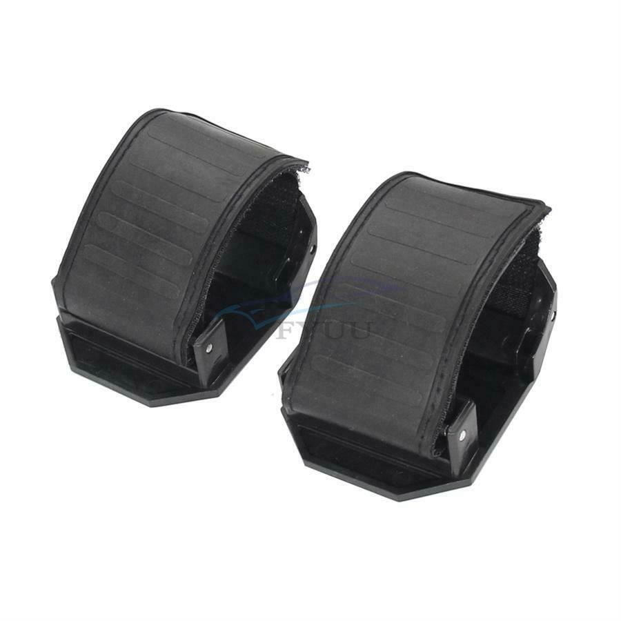 2× ABS & PVC Black Windshield Window Clamp For Cage Diameters 1.5"-2" Round Tube
