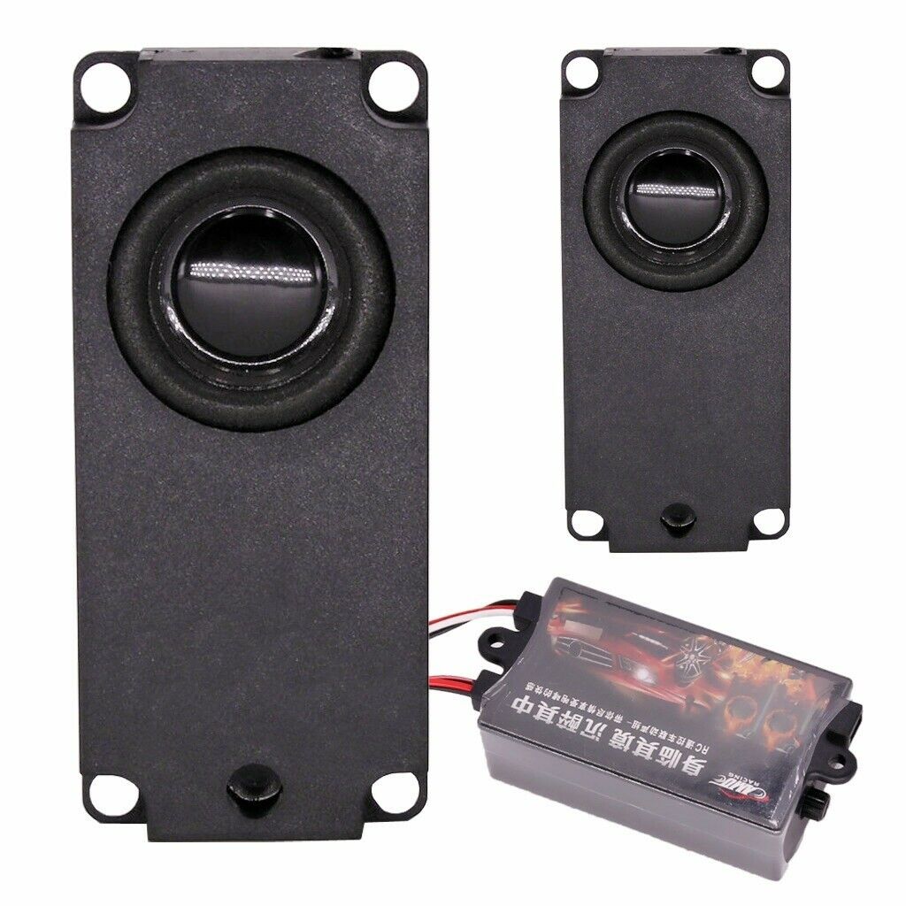 Rc Motor Sound Unit Kits 10 Sound Simulator Dual Speakers for 1/10 Trucks