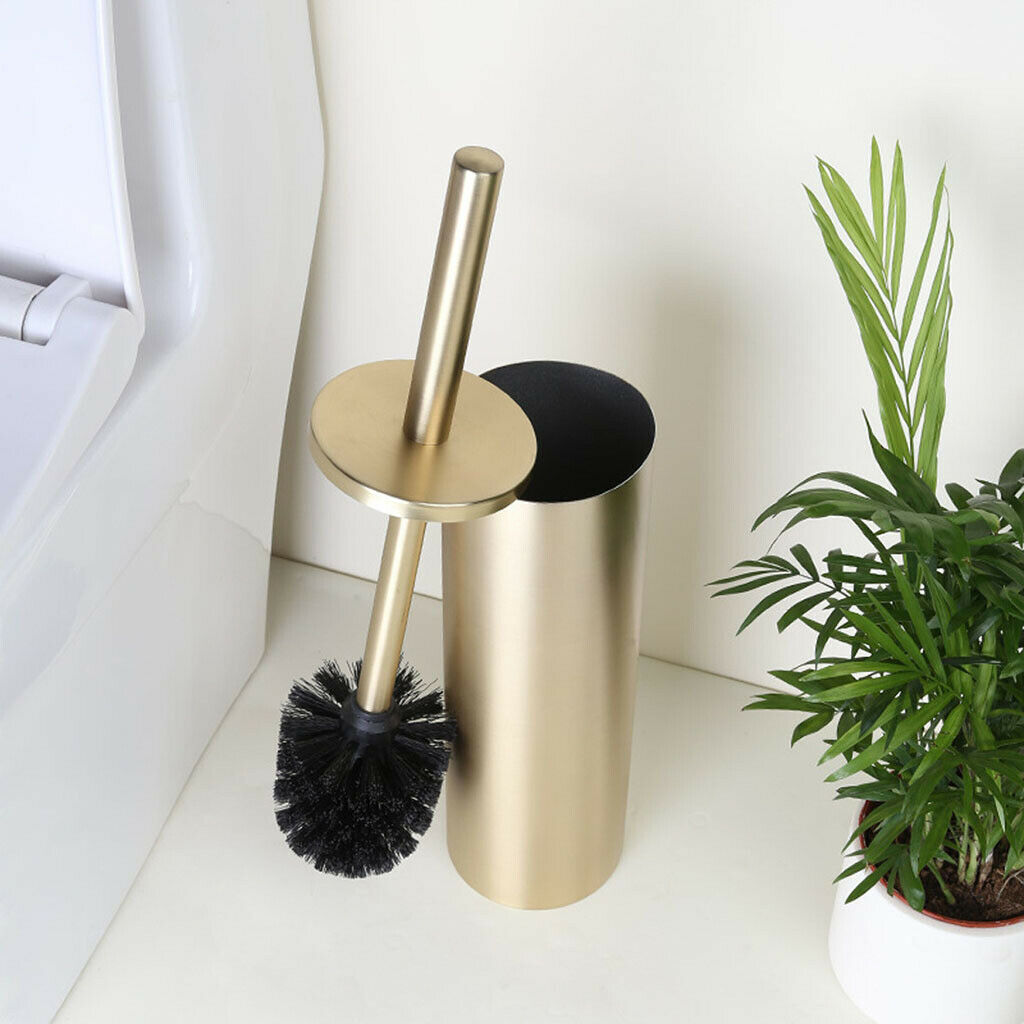 Free Standing Toilet Brush Holder Long Handle for Bathroom Stainless Steel
