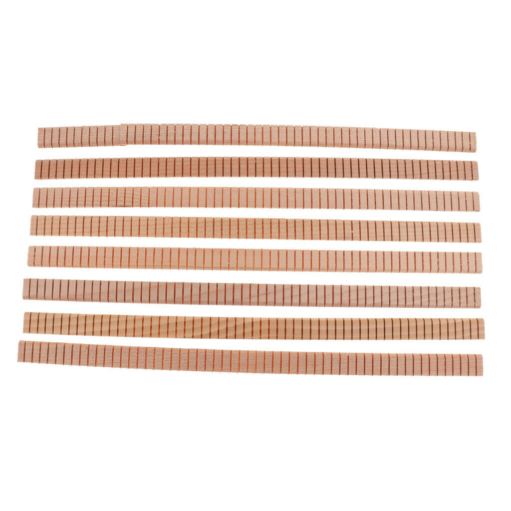 8 Pcs Spruce Guitar Binding Purfling Strip Edge Guitar Trim Inlay Parts