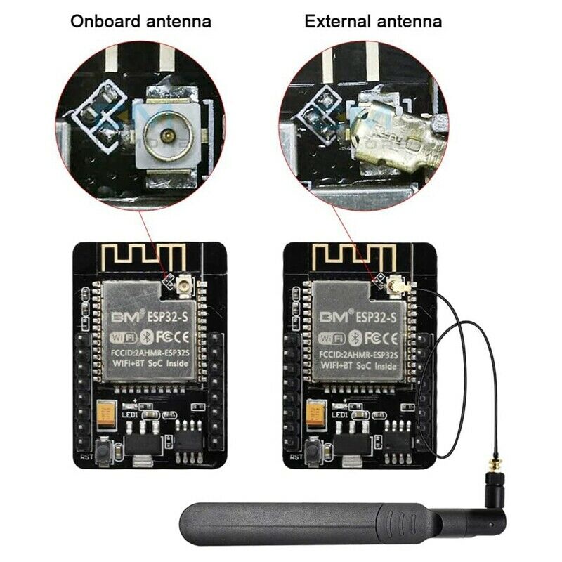 ESP32-CAM WiFi Bluetooth Development Board with OV2640 Camera Module and 8DBi O3