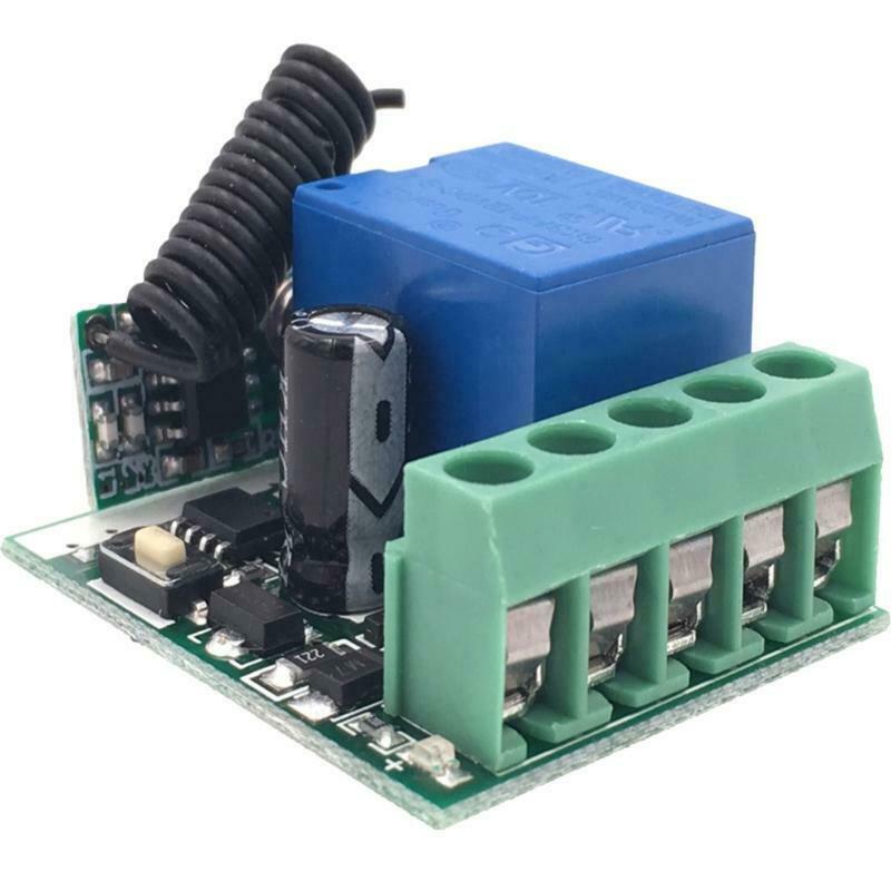433Mhz Universal Wireless Remote Control Switch DC 12V 10A 1CH Relay Receiver