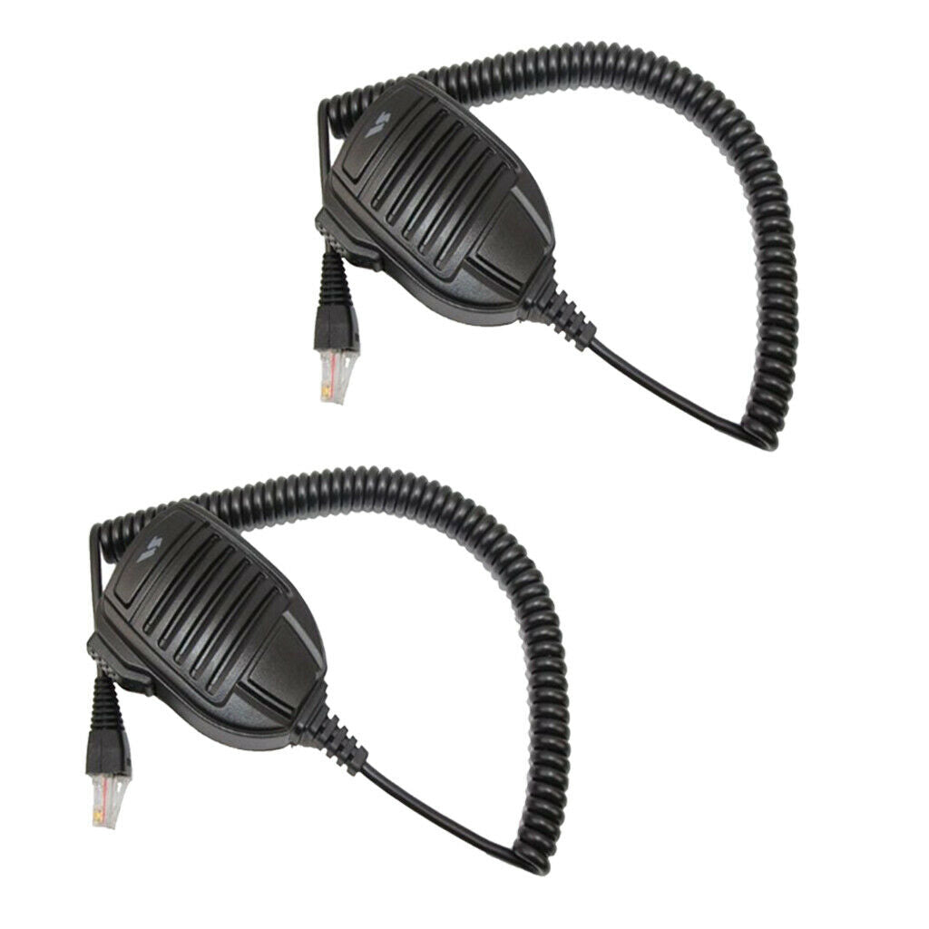 Set of 2 Radio Remote Mobile Mic MH-67A8J Speaker For Vertex VX-2100 VX-2108