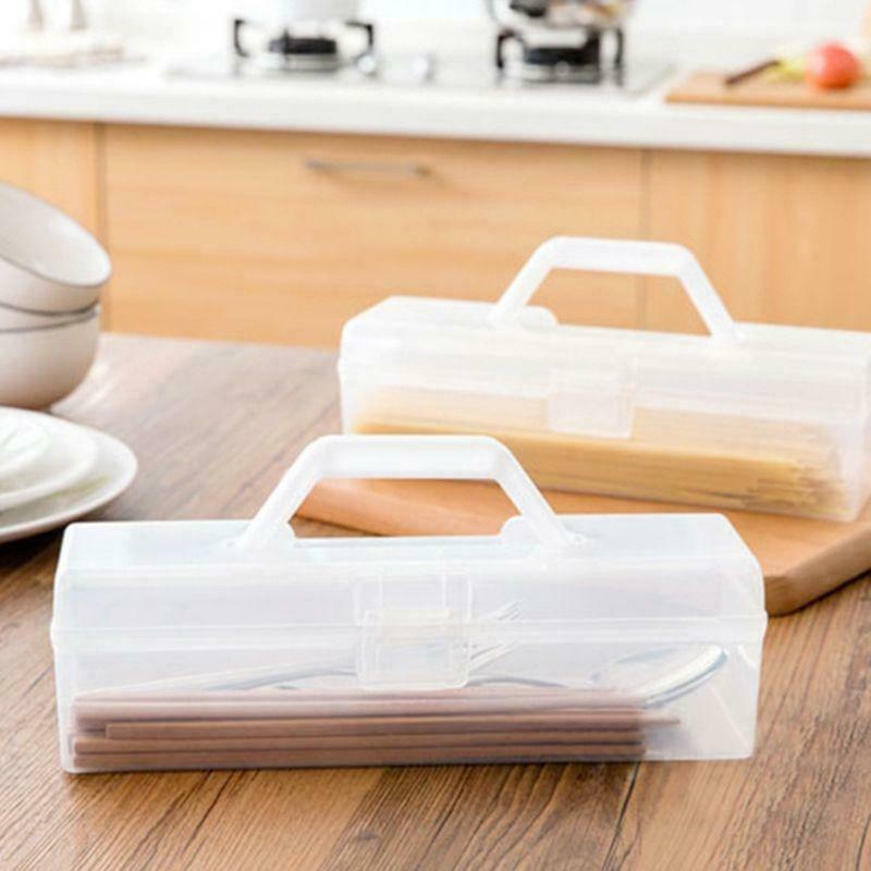 Kitchen Handheld Chopsticks Tableware Spaghetti Noodle Food Storage Box Pasta