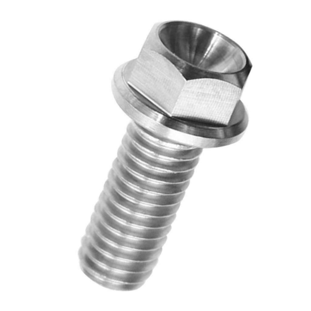M6 Titanium Hex Head Flange Bolt Fastener M6 x 10-65 M6 x 15