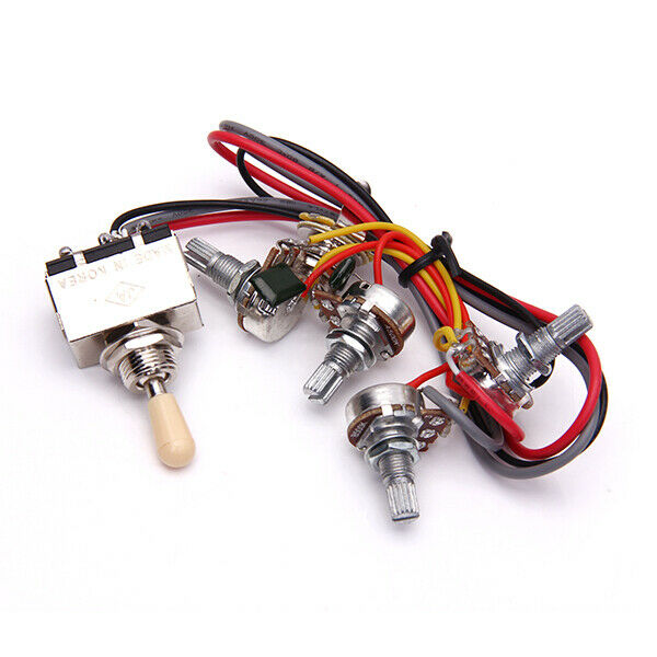 Guitar Wiring Harness 3 way Toggle Switch Pickup for Electric Guitar