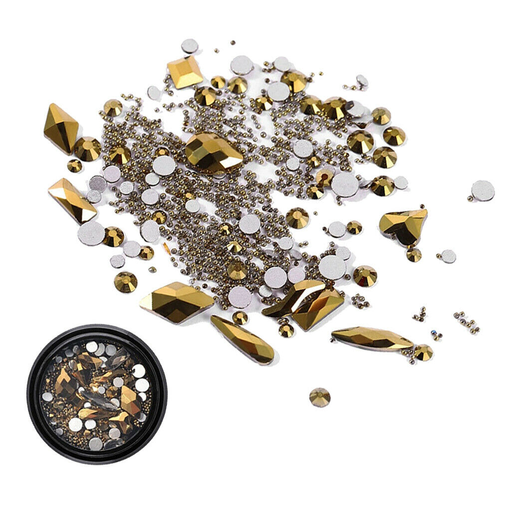 Mixed Crystal AB Nail Art Rhinestones Diamond Crystal Studs Beads for DIY 9