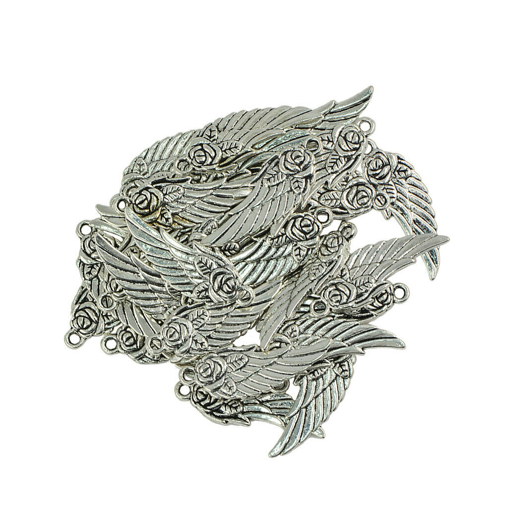 30Pcs Angel Key Pendant Charms Bead Jewelry Decoration for Necklace