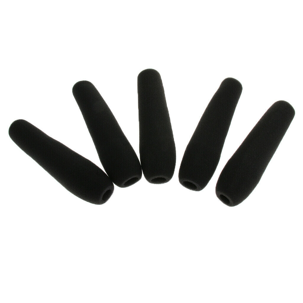 5 Pieces Microphone Windshield Sponge Cover for Interview Micr Parts