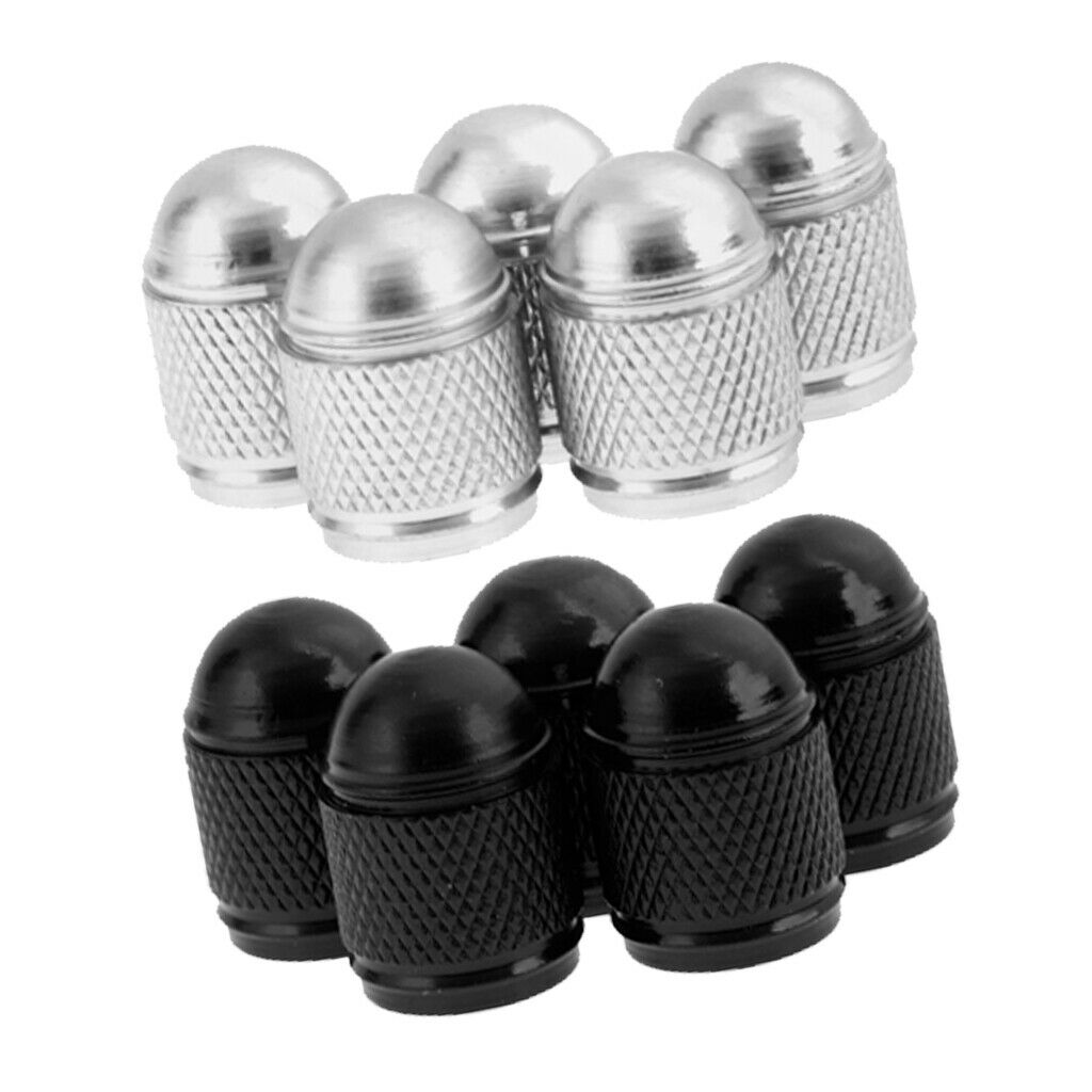 10pcs Aluminum Tyre Valve Dust Caps for Car, Motorbike, Trucks, Bike and Bicycle
